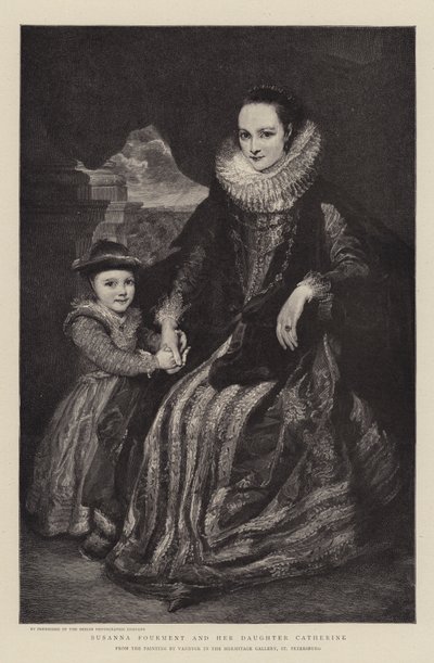Susanna Fourment y su hija Catherine de Anthony van Dyck